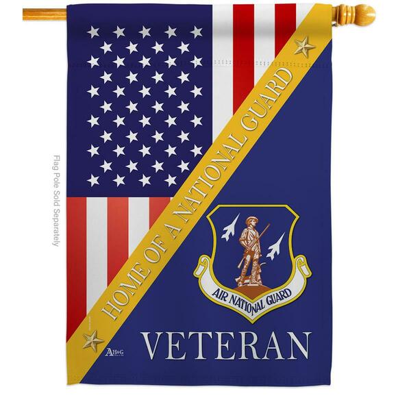 Guarderia 28 x 40 in. Home of Air National Guard House Flag w/Armed Forces Dbl-Sided Vertical Flags  Banner GU3858517